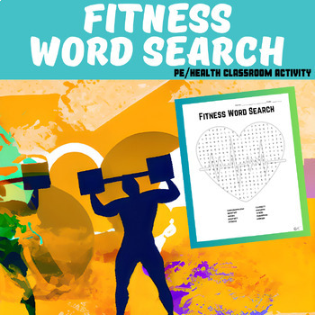 Preview of Physical Education/Health Education: Fitness Word Search