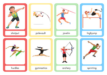 Preview of Physical Education Flashcard (English)