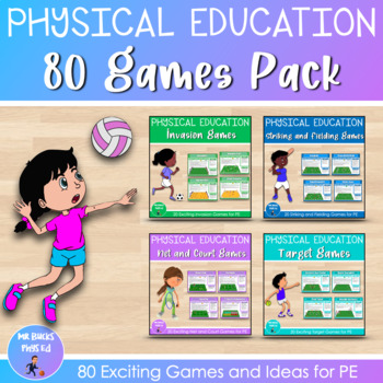 Preview of Physical Education Games - 80 PE Lessons and Activities