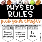 Physical Education - Gym - Rules Posters Banners