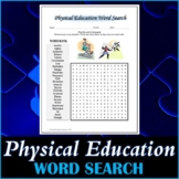 Physical Education (Gym) Word Search Puzzle