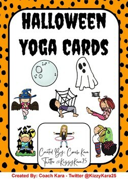 Preview of Physical Education - Halloween Yoga Cards (PE & APE)