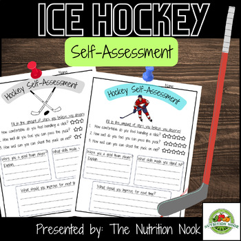Preview of Physical Education: Ice Hockey Self Assessment for Grades 3 to 6