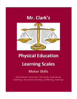 Preview of Physical Education Learning Scale Overhand Catching