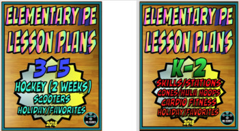 Preview of Physical Education Lesson Plan 6 K-5th Grade Volume 4 Bundle