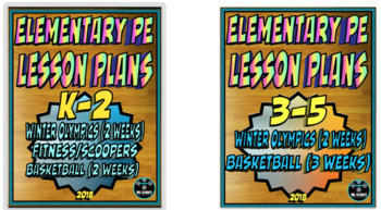 Preview of Physical Education Lesson Plan 6 K-5th Volume 6 Bundle