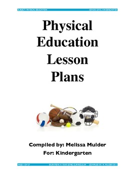 Preview of Physical Education Lessons for Pre-K through 2nd Grade