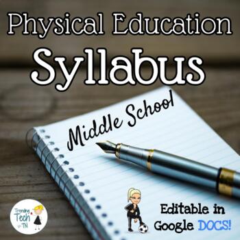 Preview of Physical Education Middle School Syllabus - Fully Editable