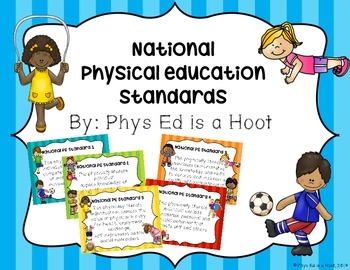 Preview of Physical Education National Standards Printable Signs