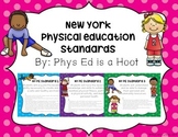 Physical Education New York Standards Printable Signs