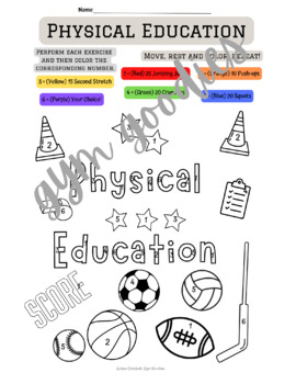 worksheet physical education