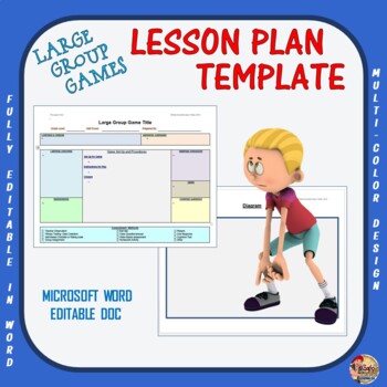 Preview of Physical Education - PE Large Group Game Editable Template