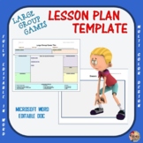 Physical Education - PE Large Group Game Editable Template