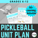 Physical Education Pickleball Unit and Lesson Plans | Grad