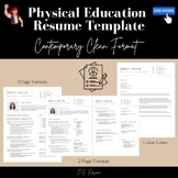 Physical Education Resume Template: Contemporary Clean Format