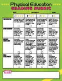 Physical Education Rubric (Easy P.E. Grading and Assessment)