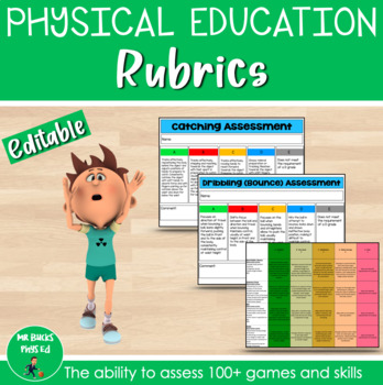 Preview of Physical Education Rubrics - Year 1-6