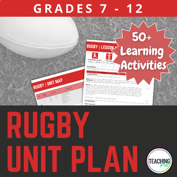 Preview of Physical Education Rugby Unit and Lesson Plans | Grades 7 - 12