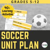 Physical Education Soccer Unit and Lesson Plans Grades 5 - 12