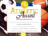 Physical Education Sport Award Certificate Editable