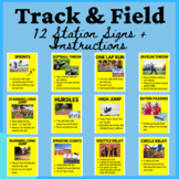 Physical Education Track and Field 12 Station Identificati