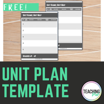 Preview of Physical Education Unit Plan Template | Grades K - 12 