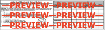 Preview of Physical Education - Volleyball - Teaching Cues & Rubric's Bundle (PE & APE)