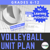 Physical Education Volleyball Unit and Lesson Plans | Grad