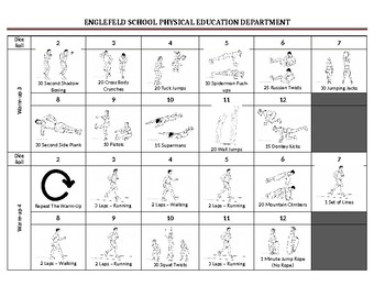 Physical Education Warm Up Activity By Drew Ross Tpt