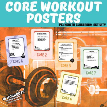Preview of Physical Education/Weights Class: Core Ab Workout POSTERS