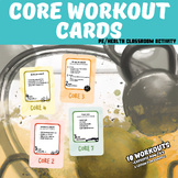 Physical Education/Weights Class: Core Ab Workout Cards