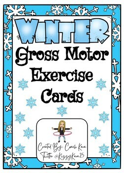Preview of Physical Education - Winter Gross Motor Exercise Cards (PE & APE)
