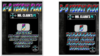 Preview of Physical Education Yearly Plan 8 Volume 5 K-5 Bundle