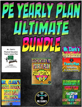 Preview of Physical Education K-5 Curriculum Yearly Plan Ultimate Bundle