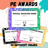 Physical Education awards ( Sports Theme)