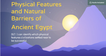 Preview of Physical Features and Natural Barriers of Ancient Egypt Pear Deck