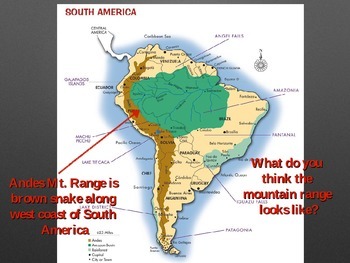 Physical Features Of South America By Lawlys09 Tpt