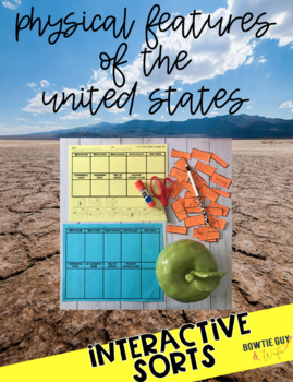 Preview of Physical Features of the United States {Interactive Notebook Sort}