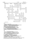 Physical Fitness -HS Health Science and PE-Crossword with Word Bank Worksheet-F6