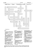 Physical Fitness -HS Health Science and PE-Crossword with Word Bank Worksheet-F7