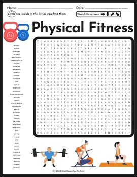 Exercise and Fitness Activities Word Search - WordMint, o que significa  cgc/mf