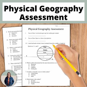 Preview of Physical Geography Assessment for World Geography