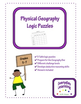 Preview of Physical Geography Logic Puzzles