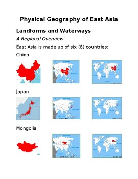 Preview of Physical Geography of East Asia Picture Notes