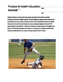 Physical & Health Education: Baseball