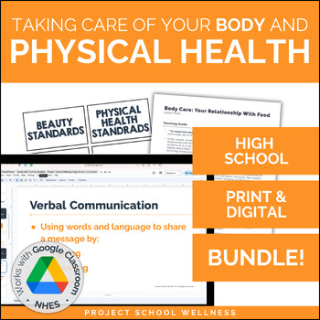 Preview of Physical Health Lesson Plan Bundle - High School Health Unit Plans