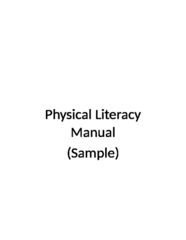Preview of Physical Literacy Resource (Sample)