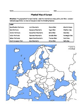 Preview of Physical Map of Europe