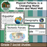 Physical Patterns Word Wall and Posters (Grade 7 Geography)