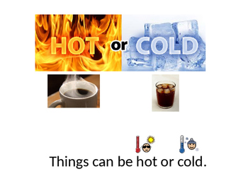 Preview of Physical Properities (Hot vs. Cold) Adapted Book -Special Education